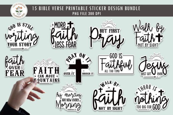 Download Faith Quotes Printable Sticker Bundle - Quotes Collection