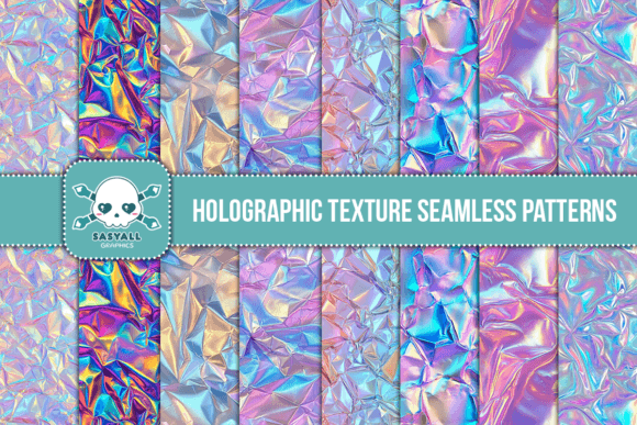 Download Holographic Paper Seamless Patterns - Graphic Collection