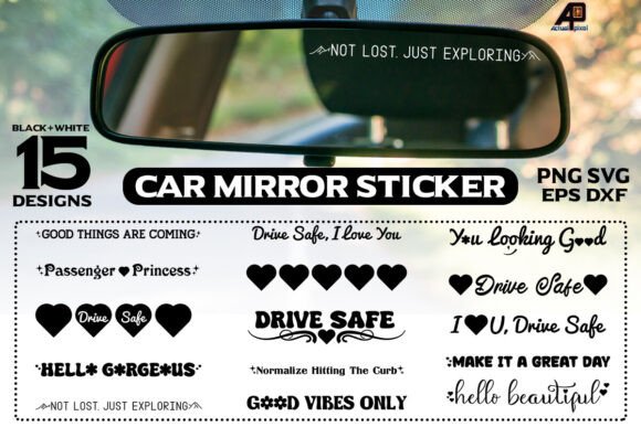 Download Car Mirror Quotes Sticker Bundle Vol. 2 - Quotes Collection