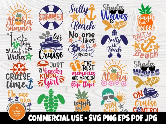 Download Summer SVG Bundle, Summer Quotes, Beach - Quotes Collection