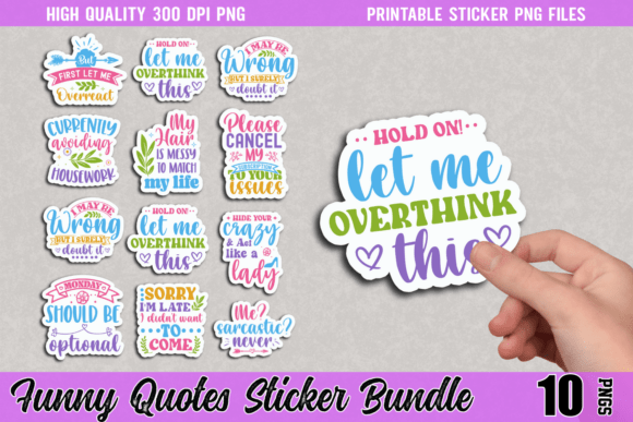 Download Funny Quotes Sticker Bundle - Quotes Collection