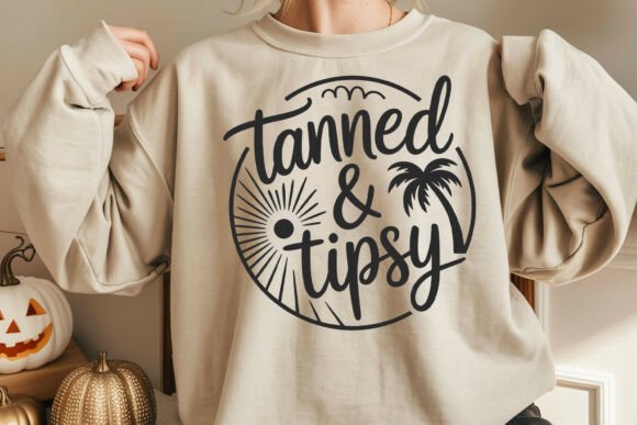 Download Tanned and Tipsy SVG, Funny Beach Quote - Funny beach quote Collection