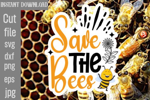 Download Save the Bees SVG Cut File - Premium Resources