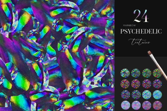 Download Trippy Textures, Holographic Paper - Graphic Collection