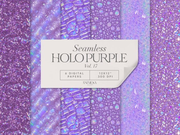 Download Lavender Glitter Holographic Paper Pack - Graphic Collection